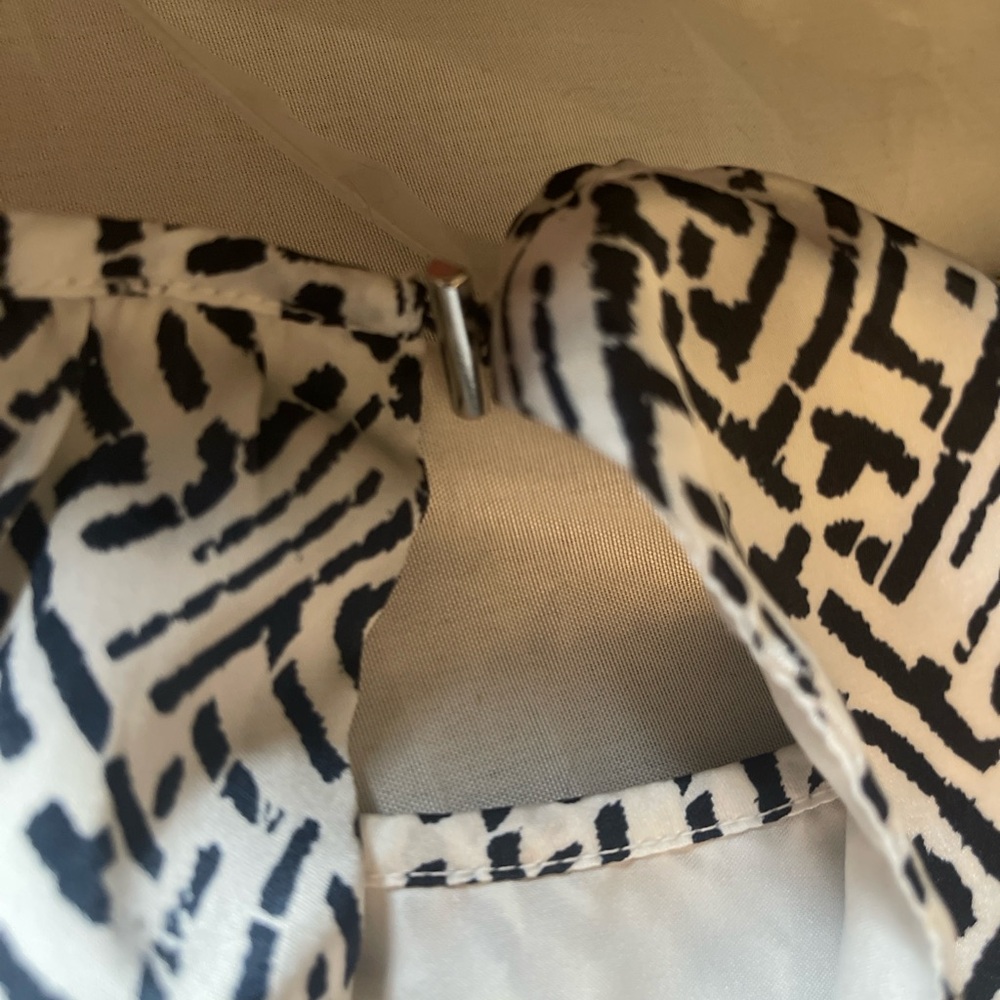 The Limited Women’s Black White Geometric Print Sleeveless Fit & Flare Dress - Picture 9 of 10